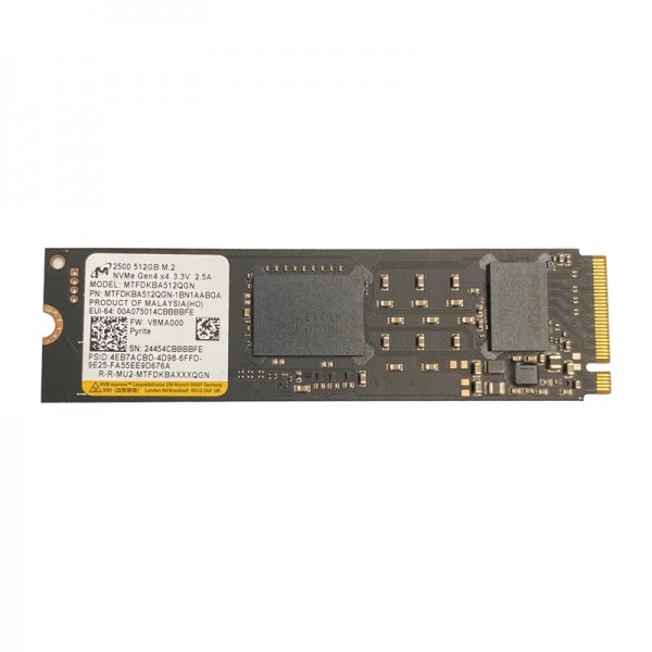 Ssd M.2 Nvme 512Gb Micron 2500