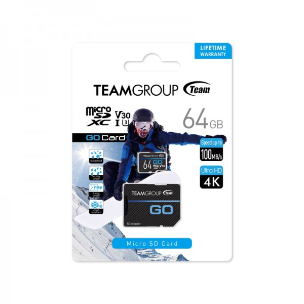 CARD DE MEMORIE microSD 64GB TEAM GROUP TGUSDX64GU303 cu adaptor SD